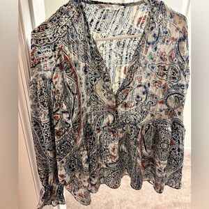 Zara Paisley Blouse